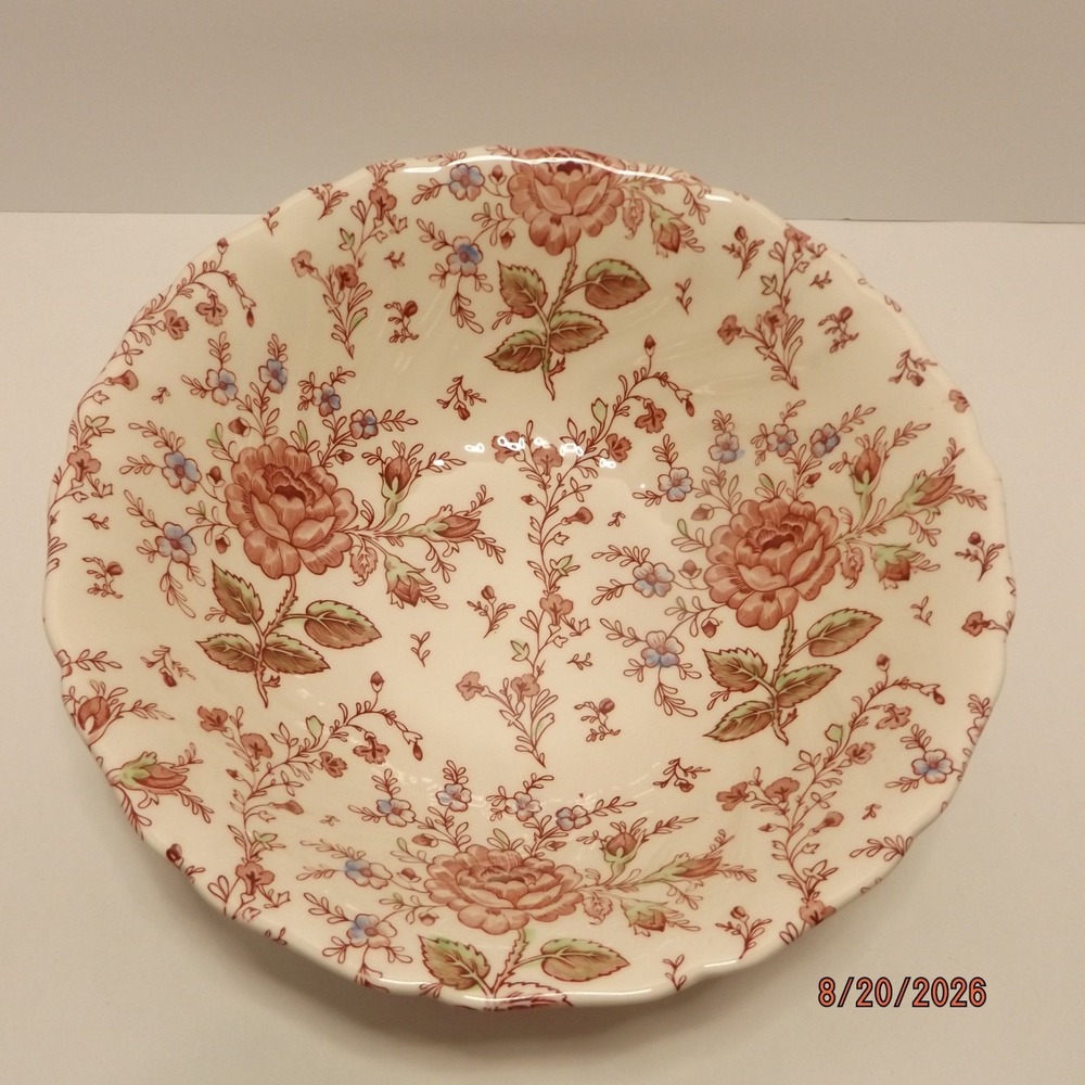Johnson Brothers Rose Chintz Large Serving Bowl